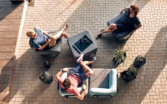 One Bar Element 2 Aufblasbarer Sessel / Sitzelement Black / Grey – Bild 4