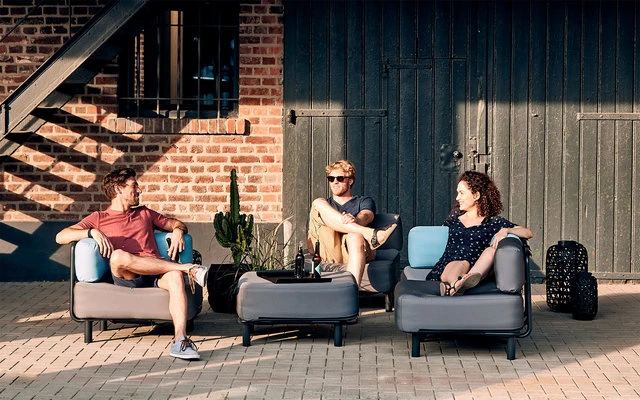 One Bar Element 3 Aufblasbarer Hocker Light Grey – Bild 4