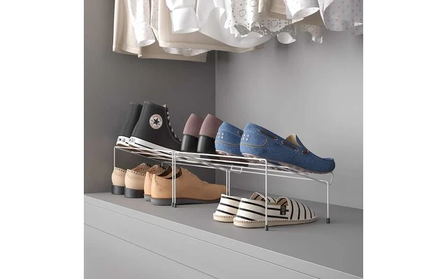 Metaltex Cipok-2 Schrankeinsatz Für Schuhe 2er Set Weiß