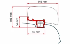 Fiamma Adapter Kit F40van VW T5/T6 Ab 2003