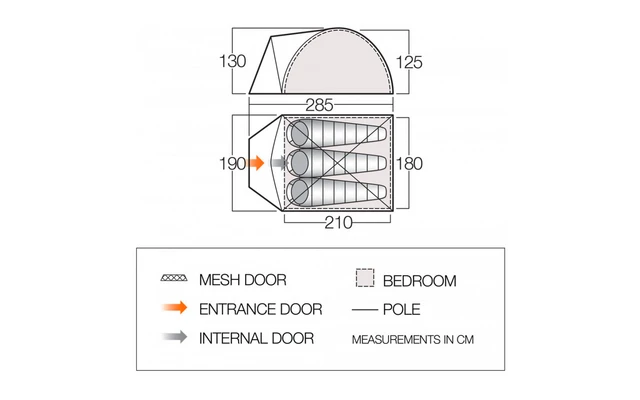 Vango ALPHA 300CLR Kuppelzelt 3-Personen – Bild 2